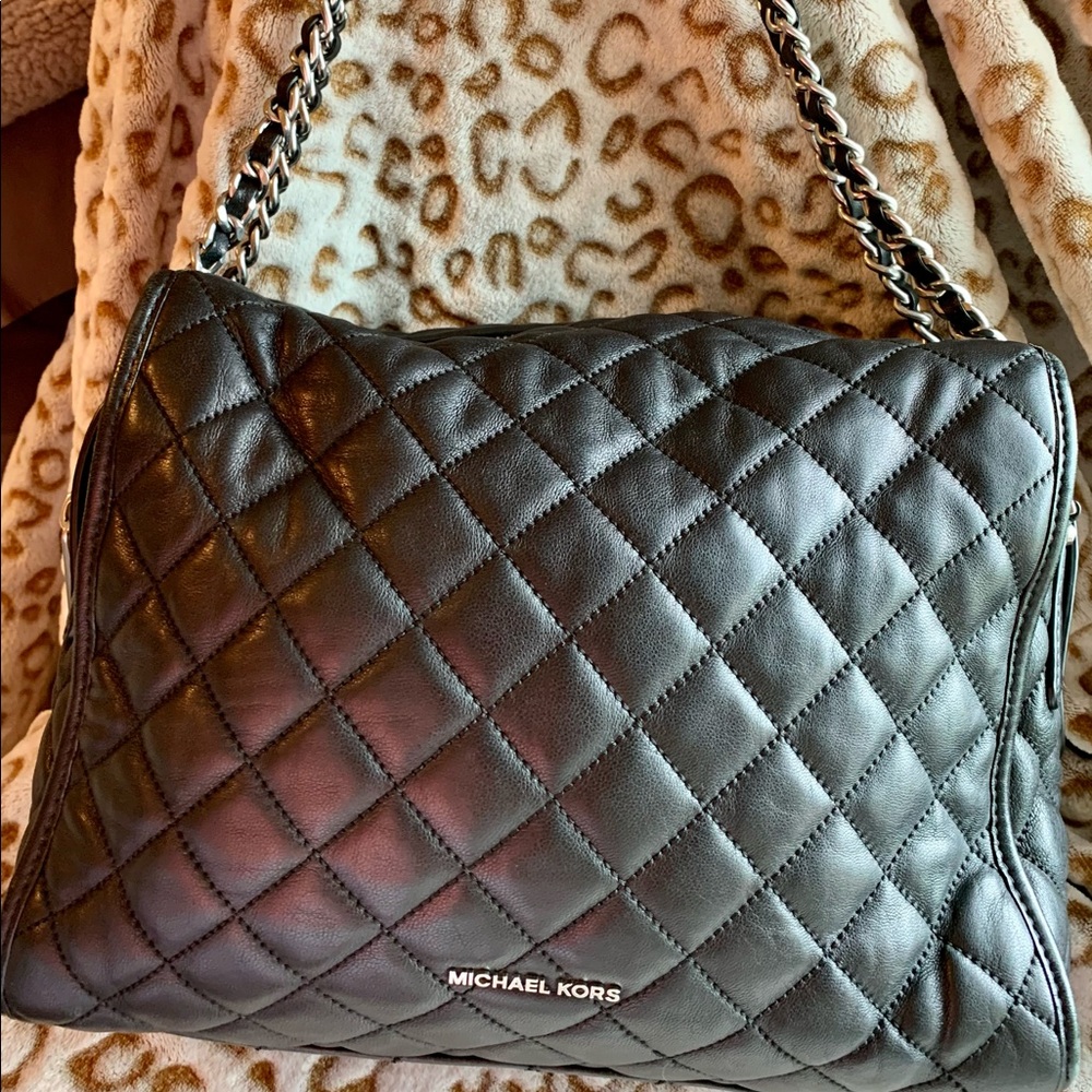 Michael Kors Black Quilted Purse